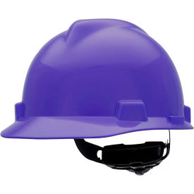 MSA V-Gard® Slotted Cap With Fas-Trac III Suspension Purple 495858 - Pkg Qty 20