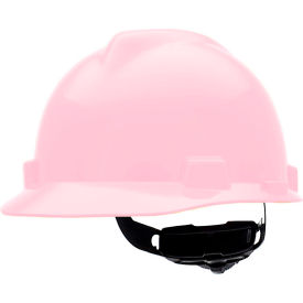 MSA V-Gard® Slotted Cap With Fas-Trac III Suspension Pink 495862 - Pkg Qty 20