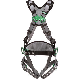 V-FIT™ 10195150 Construction Harness Back & Hip D-Rings Tongue Buckle Leg Straps XL 10195150