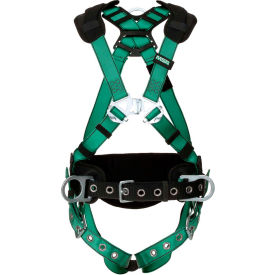 V-FORM™ 10197366 Construction Harness Back & Hip D-Ring Tongue Buckle Leg Straps 2XL 10197366