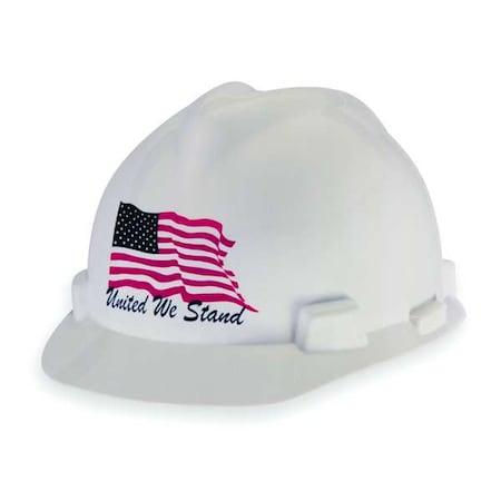 White Hard Cap Fstrk w/Wavy Flag (United We Stan MPN:10034263