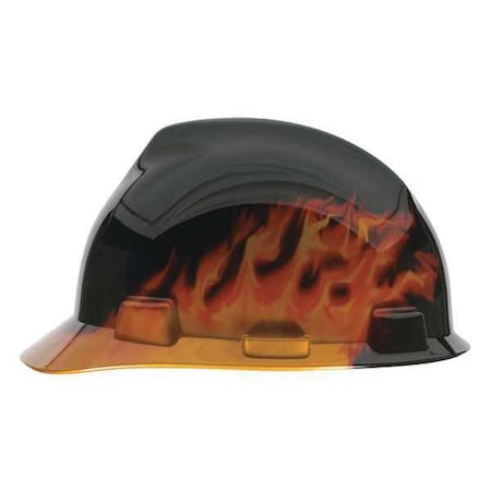 Cap V-Gd Blk Flames Thermoformed Rtcht MPN:10092015