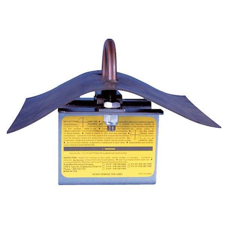 Roof Anchor, 4 3/8 in Length, 310 lb Weigth Capacity, Steel Anchor, 5, 000 lb Tensile Strength MPN:10016468