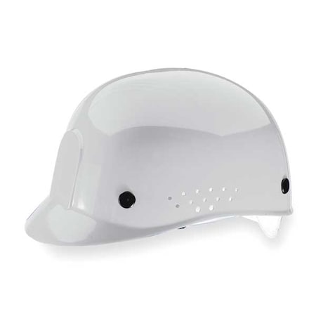 Vented Bump Cap, Front Brim, Perforated Sides, Pinlock Suspension, Fits Hat Size 6 1/2 to 8, White MPN:10033652
