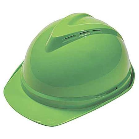 Hard Hat, V-Gard 500, Polyethylene, 6 Point Ratchet, Type 1, Class C, Bright Green MPN:10035213