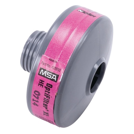 Filter, Mask-Mounted PAPR, OptiFilter XL, Type HE, Threaded, Magenta, 20/Pkg MPN:10042346