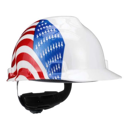 Hard Hat, V-Gard Freedom Series, Polyethylene, 4 Point Ratchet, Type 1, Class E, Red MPN:10050611
