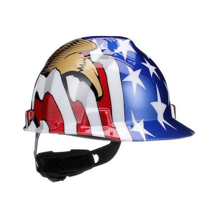 Hard Hat, V-Gard Freedom Series, Polyethylene, 4 Point Ratchet, Type 1, Class E, Red MPN:10052947