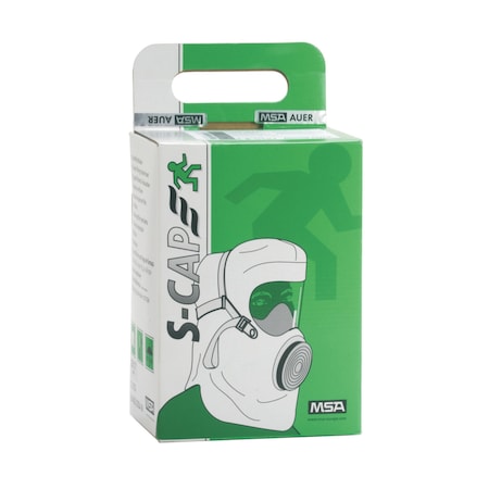 S-CAP Disposable Emergency Fire Escape Hood, PAPR System, 15 min Escape Duration, PVC Hood MPN:10064644