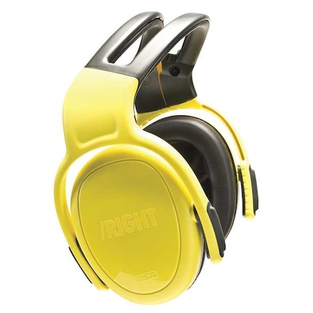 left/RIGHT Over-the-Head Ear Muffs, 28 dB NRR, Passive, Electrically Insulated, Yellow MPN:10087399