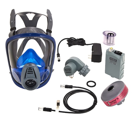 PAPR System, Advantage 3100, Full Facepiece, Rubber Head Harness, Black, Large MPN:10095183