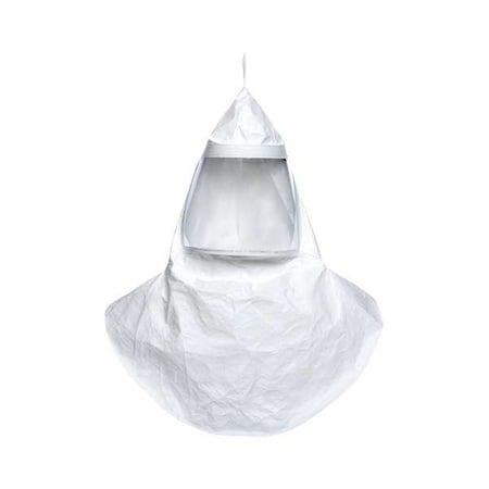 Tychem QC Hoods, Double Bib, White, Thread Connector, Less Suspension, PK20 MPN:10095743