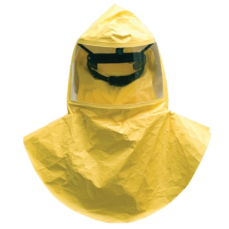 Tychem QC Hoods, Single Bib, Yellow, Thread Connector, Less Suspension, PK20 MPN:10095748