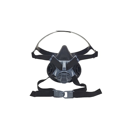 Half Mask Respirator, Advantage 420 Assembly, Bayonet, Silicone, Black, Size S MPN:10102182