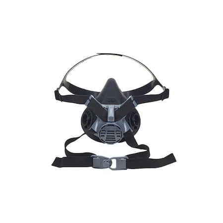 Half Mask Respirator, Advantage 420 Assembly, Bayonet, Silicone, Black, Size M MPN:10102183