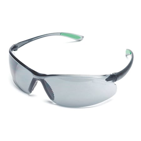 Feather Fit, Safety Glasses, Anti-Fog, Gray Mirror Lens, Black Frame, Half-Frame MPN:10106384