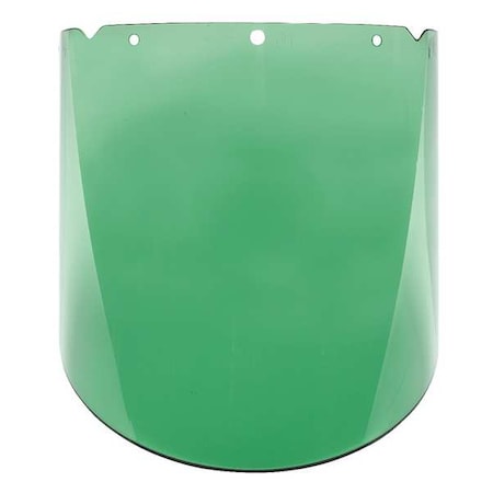 Faceshield Visor, Green Visor, 10 3/8 in Height, Anti-Fog, Anti-Scratch Lens MPN:10115854