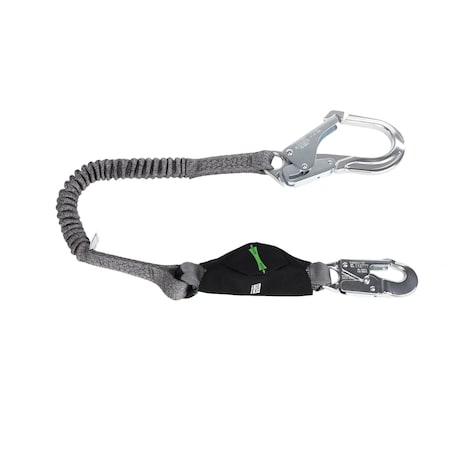 Lanyard, V-Series, Stretch, Single-Leg, Energy Absorbing, 6 ft, 36CL Large Snaphooks MPN:10193554