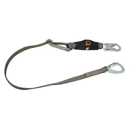 V-Series Lanyard, 6 ft. Length, Snap Hook, Steel, 1 Leg(s), 310 lb. Weight Capacity MPN:10193943