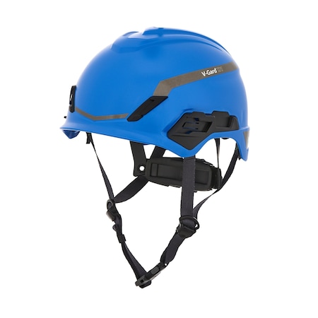 V-Gard H1 Safety Helmet, Novent, Fas-Trac III Pivot, ANSI, EN397, Type I, Class E, Blue MPN:10194793