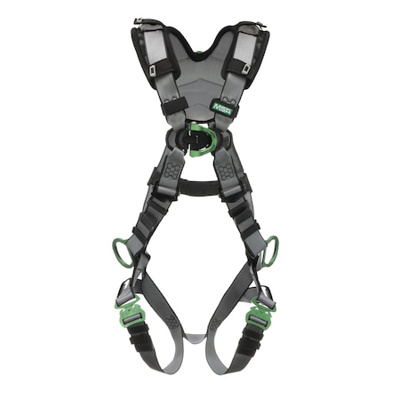 V-FIT Harness, M, Quick-Connect Leg Straps, Back, Chest & Hips D-Rings, Shoulder Padding MPN:10194864