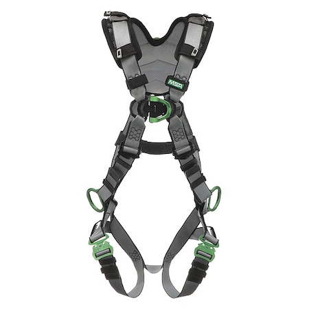 V-FIT Full Body Harness, 2XL, 400 lb., Quick-Connect Chest/ Quick-Connect Leg Straps MPN:10194866