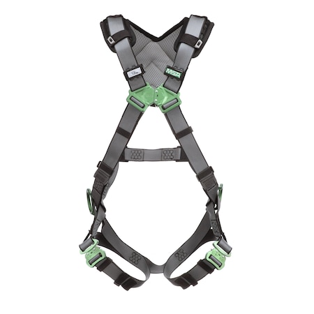 V-FIT Harness, XL, Quick-Connect Leg Straps, Back & Hip D-Rings, Shoulder Padding MPN:10194874