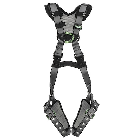 V-FIT Full Body Harness, 2XL, 400 lb., Quick-Connect Chest/ Tongue Leg Straps, Back, Chest D-Ring MPN:10194895