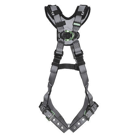 V-FIT Full Body Harness, XS, 400 lb., Quick-Connect Chest/ Tongue Leg Straps, Back D-Ring MPN:10194976