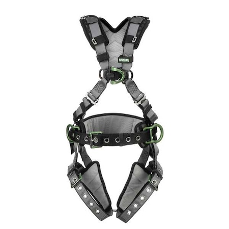 V-FIT Full Body Harness, M, 400 lb., Quick-Connect Chest/ Tongue Leg Straps MPN:10195141