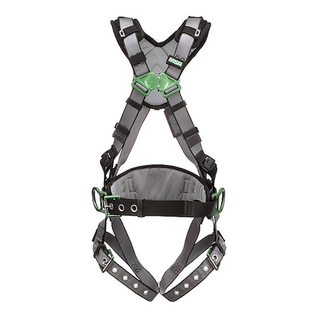 V-FIT Full Body Harness, 2XL, 400 lb., Quick-Connect Chest/ Tongue Leg Straps, Back, Hips D-Ring MPN:10195151