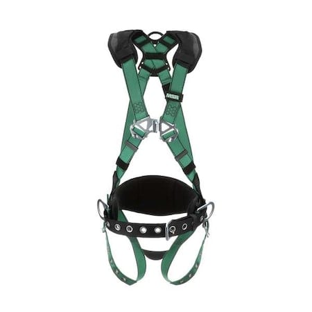 V-FORM Full Body Harness, XL, 400 lb., Quick-Connect Chest/ Tongue Leg Straps, Back, Hips D-Ring MPN:10197365