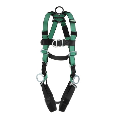 V-FORM Harness, M, 400 lb., Quick-Connect Chest/ Qwik-Fit Leg Straps, Back, Chest, Hips D-Ring MPN:10197436