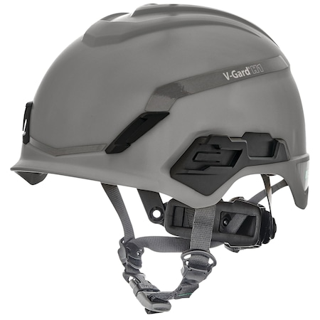 V-Gard H1 Safety Helmet, Novent, Fas-Trac III Pivot, ANSI, EN397, Type I, Class E, Gray MPN:10204347