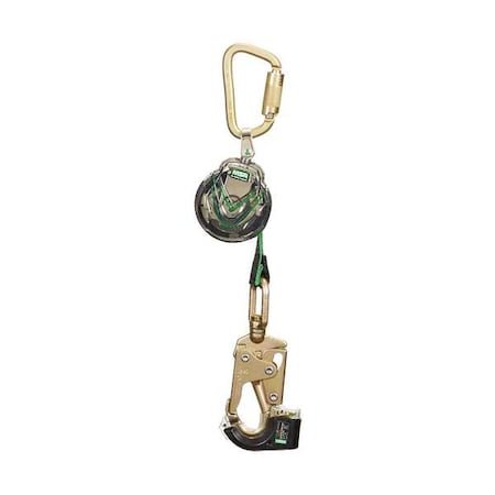 V-TEC io1 Fall Limiter, 6 ft. Length, Carabiner, Steel, 1 Leg(s), 400 lb Weight Capacity MPN:10213902