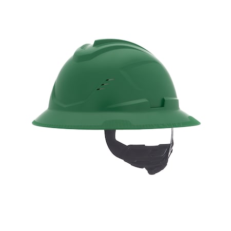 V-Gard C1 Full Brim, Vented, Fas-Trac III, Type 1, Class C, Green MPN:10215831