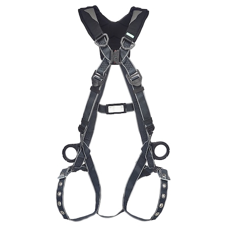 V-Fit Fall Protection Harness, 2XL, 400 lb, Quick-Connect Chest/ Tongue Leg Straps MPN:10252204