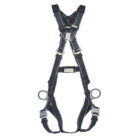 V-Form Fall Protection Harness, XL, 400 lb, Quick-Connect Chest/ Quick-Connect Leg Straps MPN:10252246