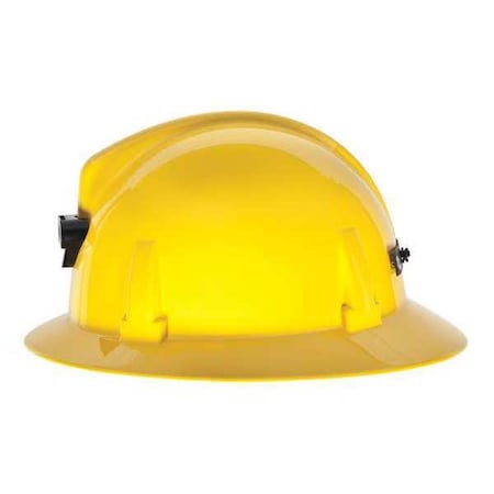 Hard Hat, Topgard, Polycarbonate, Ratchet (4-Point), Type 1, Class E, Yellow MPN:448900
