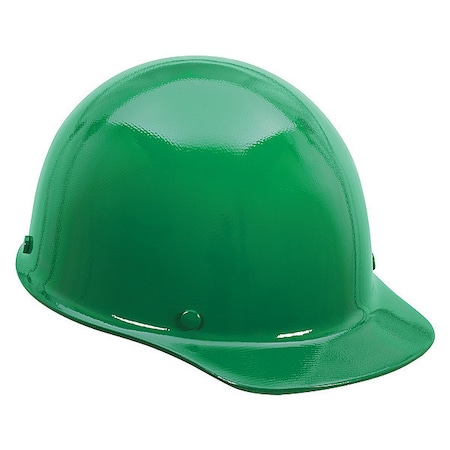 Hard Hat, Front Brim, Phenolic, Pinlock Suspension, Green, Fits Hat Size 6-1/2 to 8 MPN:454621