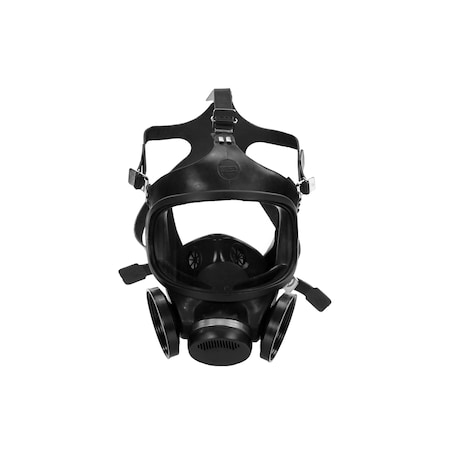 Full Face Respirator, Ultra-Twin, Hycar, Threaded, Black, Large MPN:471310