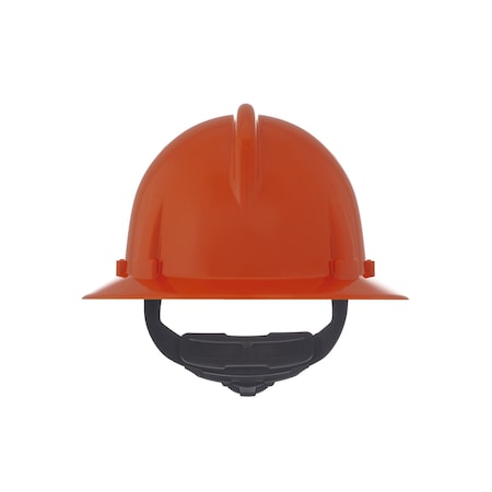 Hard Hat, Topgard, Full Brim, Polycarbonate, Fas-Trac III, Type 1, Class E, Orange MPN:475390