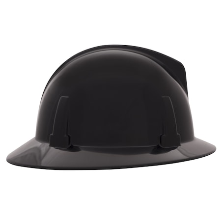 Hard Hat, Topgard, Full Brim, Polycarbonate, Fas-Trac III, Type 1, Class E, Black MPN:475394