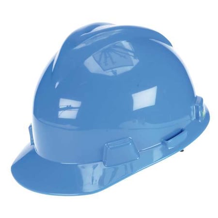 Hard Hat, V-Gard, Polyethylene, 4 Point Ratchet, Type 1, Class E, Blue MPN:477478