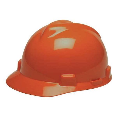 Hard Hat, V-Gard, Polyethylene, 4-Point Point 4 pt. Ratchet, Hi-Vis Orange MPN:489368