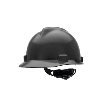 V-Gard Slotted Cap, HDPE, Fas-Trac III Suspension, Type I, Class E, Black (standard size) MPN:492559