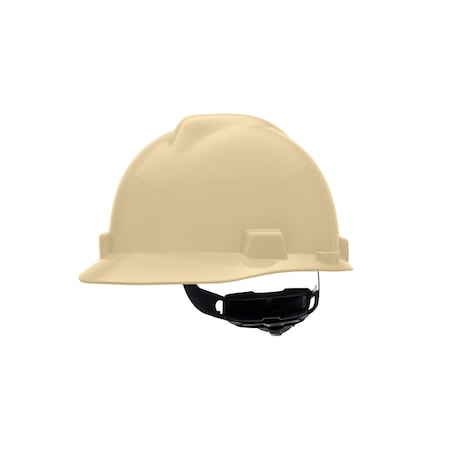 V-Gard Slotted Cap, HDPE, Fas-Trac III Suspension, Type I, Class E, Light Buff (10.6in L x 17.3in W) MPN:495856