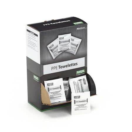 Respirator Accessories, Towelettes, White, Box of 100, Individually Packaged MPN:697383