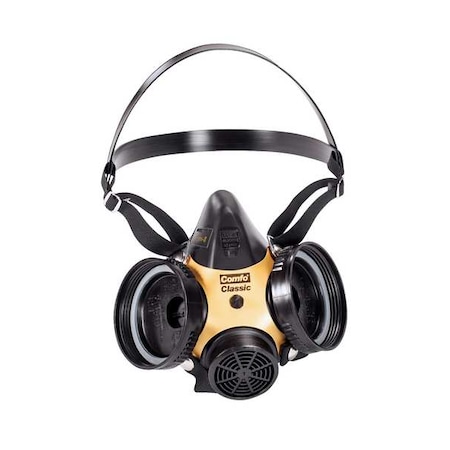 Half Mask Respirator, Comfo Classic, Not Rated, Threaded, Size, L 0 Cartridges Included MPN:808073