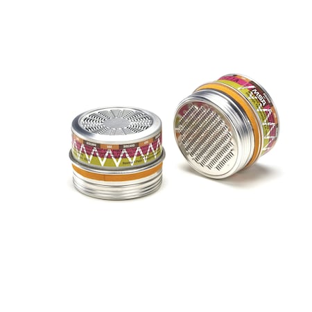 Cartridge, Comfo Chemical and Combination Cartridge, Threaded, Magenta/Olive, MERSORB-P100, 6/Pkg MPN:815185